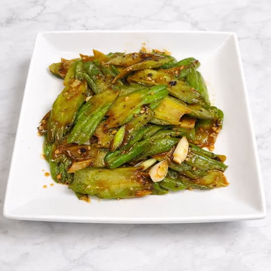 21. Stir Fried Bitter Melon with Black Bean Sauce (豉汁炒凉瓜)